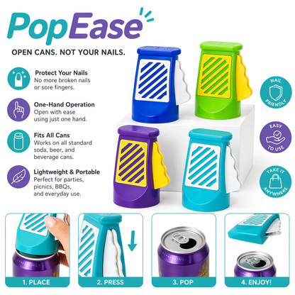 PopEase™ One-Hand Can Opener